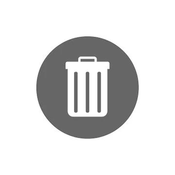 Recycle bin icon. Vector illustration, flat design. Stock-Illustration
