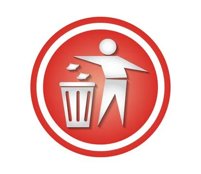 Recycle Bin Icon Vector Illustration Stock Illustration