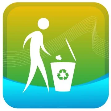Recycle bin Illustrazione stock