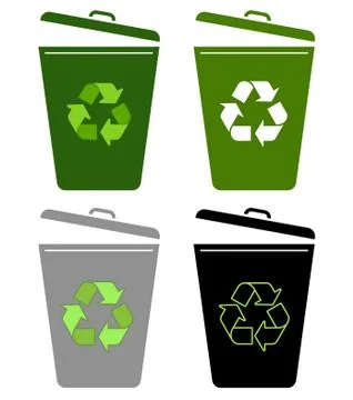 Recycle bin Stock Illustration