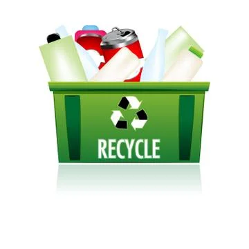 Recycle bin Stock Illustration