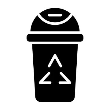 Recycle bin Vector Icon Design Illustration Stock Illustration