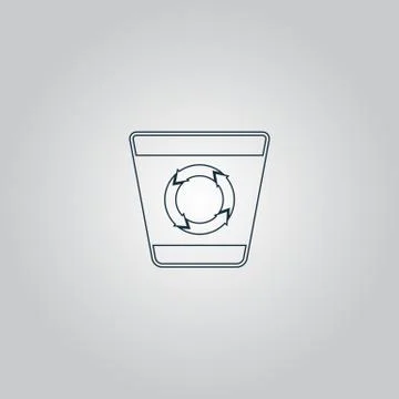 Recycle bin vector Stock Illustration