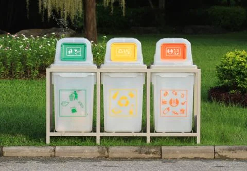 Recycle bins Stock Photos