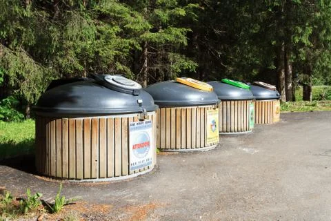 Recycle bins Stock Photos