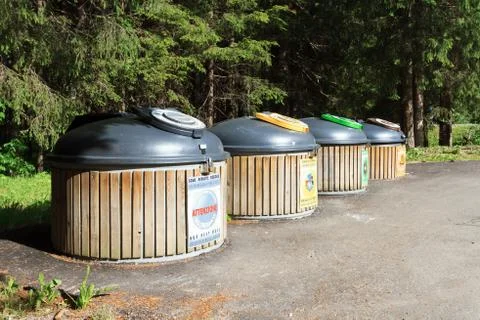 Recycle bins Stock Photos
