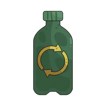 Recycle bottle illustration Stock Illustration