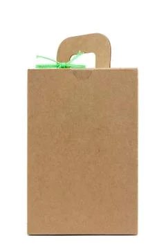 Recycle box with green rope Stock Photos