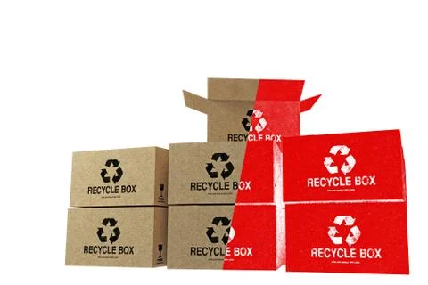 Recycle boxes Stock Illustration