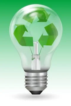 Recycle bulb Stock Illustration