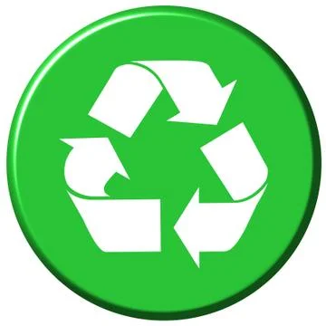 Recycle Button Stock Illustration