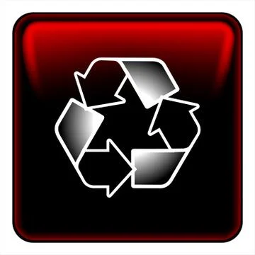 Recycle button Stock Illustration
