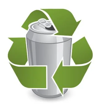 Recycle Can Illustrazione stock