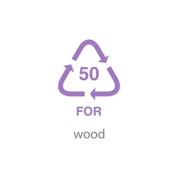 Recycle code icon vector template Stockillustratie