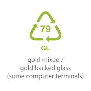 Recycle code icon vector template Stockillustratie