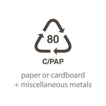 Recycle code icon vector template Stock-Illustration