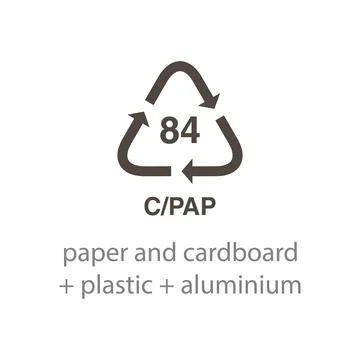 Recycle code icon vector template Stock-Illustration