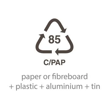 Recycle code icon vector template Stock-Illustration