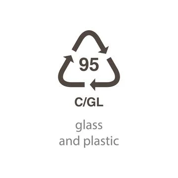 Recycle code icon vector template Stockillustratie