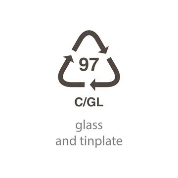 Recycle code icon vector template Illustrazione stock