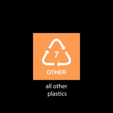 Recycle code icon vector template Stockillustratie