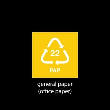 Recycle code icon vector template 库存插图