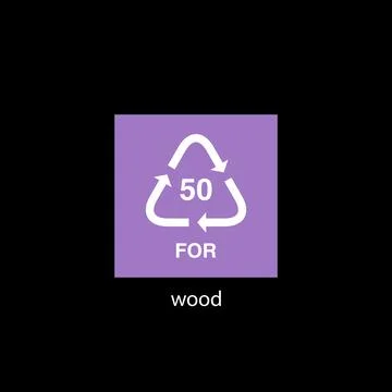 Recycle code icon vector template Stockillustratie