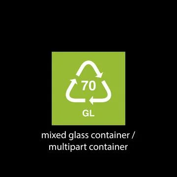 Recycle code icon vector template Stockillustratie