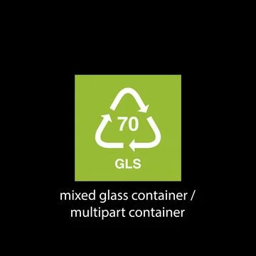 Recycle code icon vector template Stock-Illustration