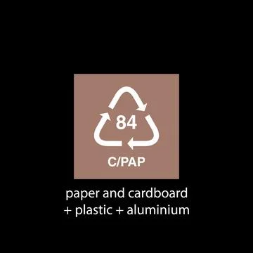 Recycle code icon vector template Stockillustratie