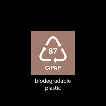 Recycle code icon vector template イラスト素材