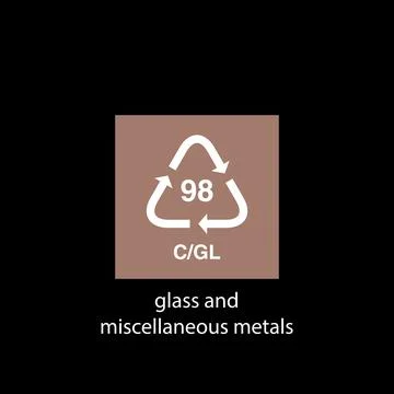 Recycle code icon vector template Stockillustratie