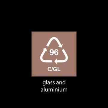 Recycle code icon vector template Stockillustratie