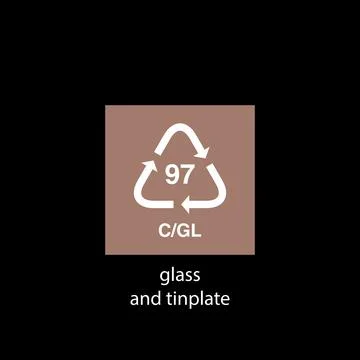 Recycle code icon vector template Stock-Illustration