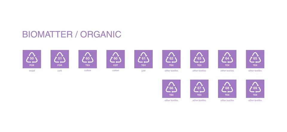 Recycle code icon vector template イラスト素材