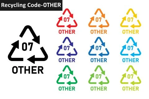 Recycle Code OTHER set Stock Illustration
