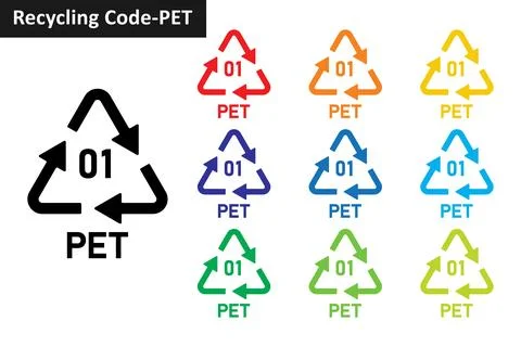 Recycle Code PET set イラスト素材