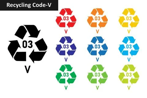 Recycle Code V Set- mobius strip イラスト素材
