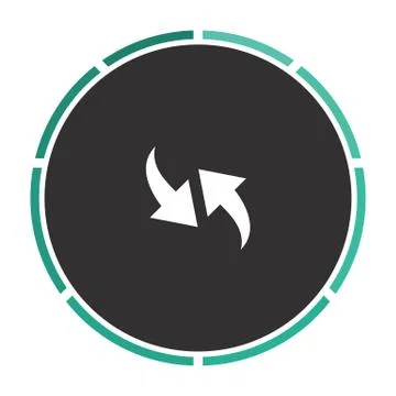 Recycle computer symbol 스톡 일러스트
