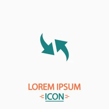Recycle computer symbol 스톡 일러스트