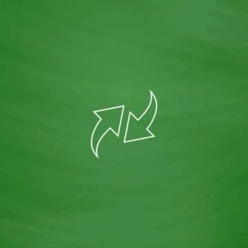 Recycle computer symbol Illustrazione stock