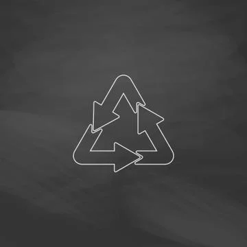 Recycle computer symbol 스톡 일러스트