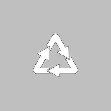 Recycle computer symbol Illustrazione stock