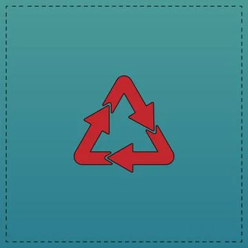 Recycle computer symbol Stock Illustration