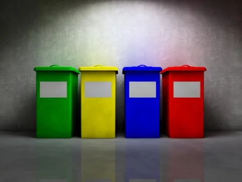 Recycle containers Stock Illustration