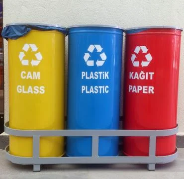 Recycle containers Stock Photos