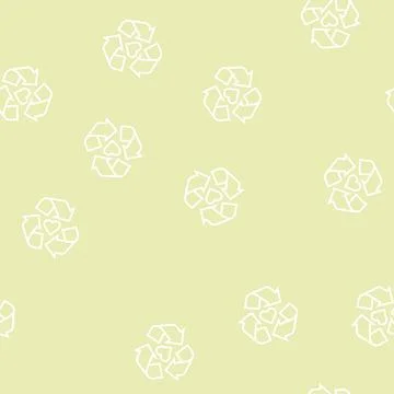 Recycle cosmetic line seamless pattern Ilustración de archivo