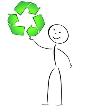 Recycle drawing Stock Illustration