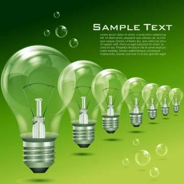Recycle  electric bulbs Stock-Illustration