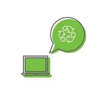 Recycle electronic waste concept Stock Illustration